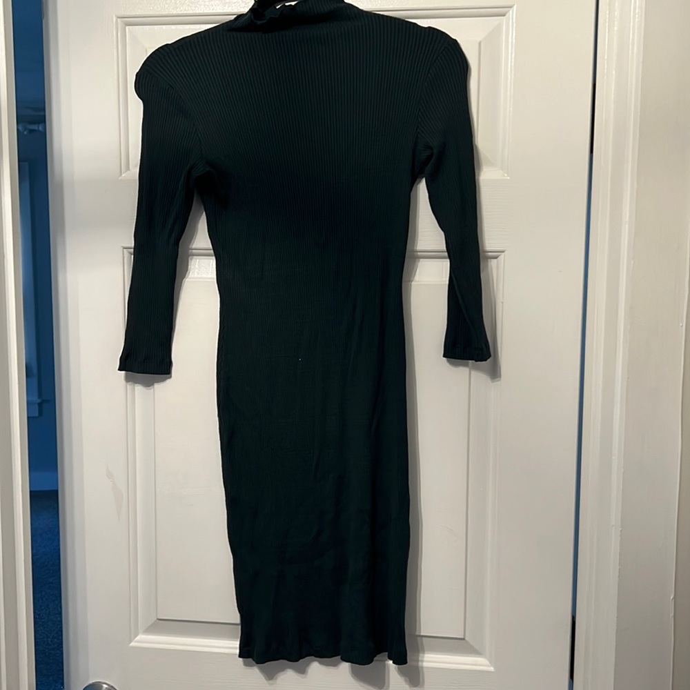 Body con Midi length dark olive dress